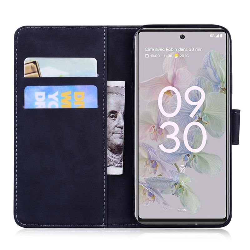 Kožené Pouzdro Na Google Pixel 6a Římský Měkký Dotek