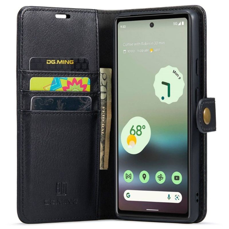 Kryty Na Mobil Kožené Pouzdro Na Google Pixel 6a Ochranný 2v1 A Odnímatelná Skořepina