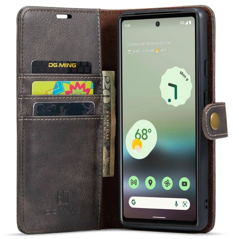 Kryty Na Mobil Kožené Pouzdro Na Google Pixel 6a Ochranný 2v1 A Odnímatelná Skořepina