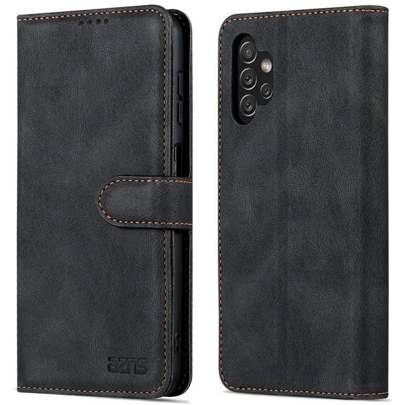 Flipové Pouzdro Na Samsung Galaxy A13 Na Lana Popruh Azns Vintage Style