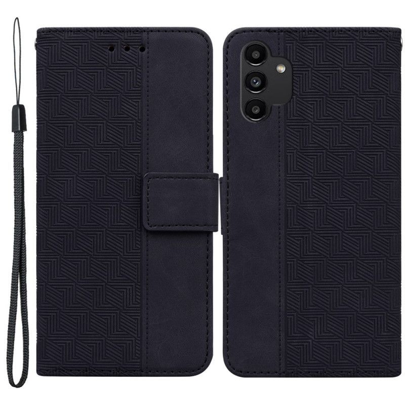 Flipové Pouzdro Na Samsung Galaxy A13 Na Lana Strappy Vzor