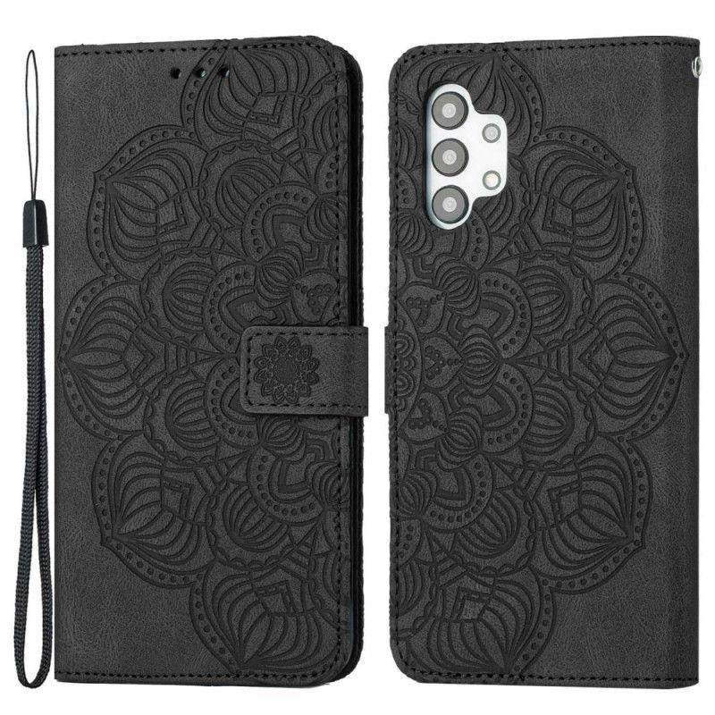 Flipové Pouzdro Na Samsung Galaxy A13 Na Lana Vintage Strappy Mandala