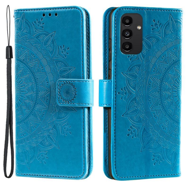 Flipové Pouzdro Na Samsung Galaxy A13 Sluneční Mandala