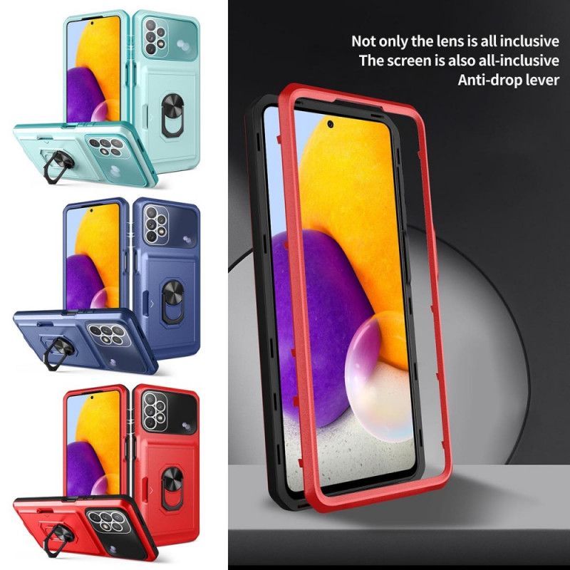 Kryt Na Samsung Galaxy A13 Držitel Karty A Prstenu