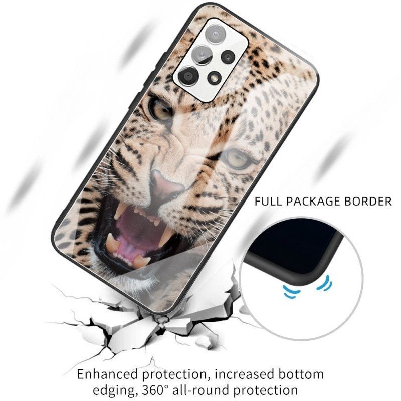 Kryt Na Samsung Galaxy A13 Leopardí Tvrzené Sklo