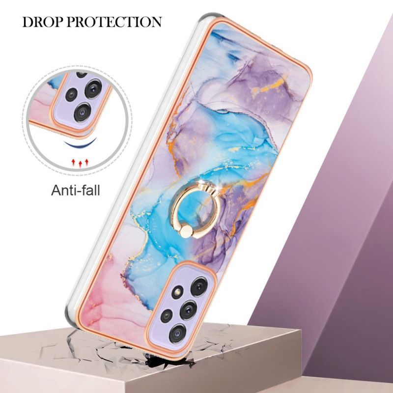 Kryt Na Samsung Galaxy A13 Mramor S Kroužkovou Podpěrou