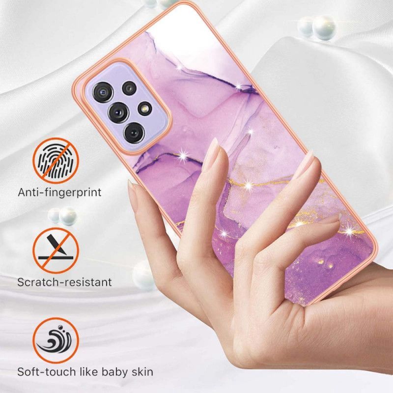 Kryt Na Samsung Galaxy A13 Silikonový Flexibilní Mramor