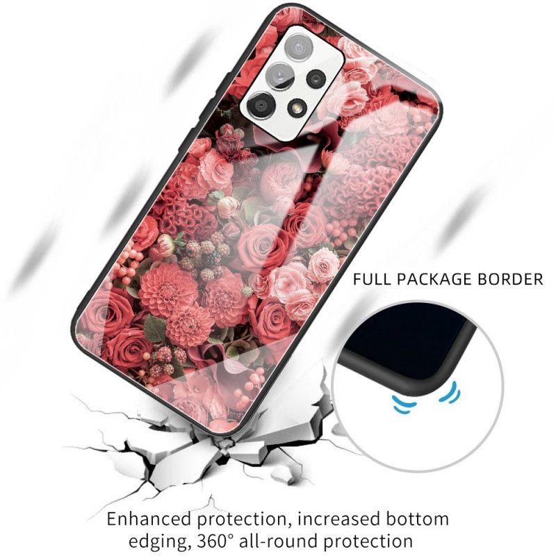 Kryt Na Samsung Galaxy A13 Tvrzené Sklo Rose Flowers