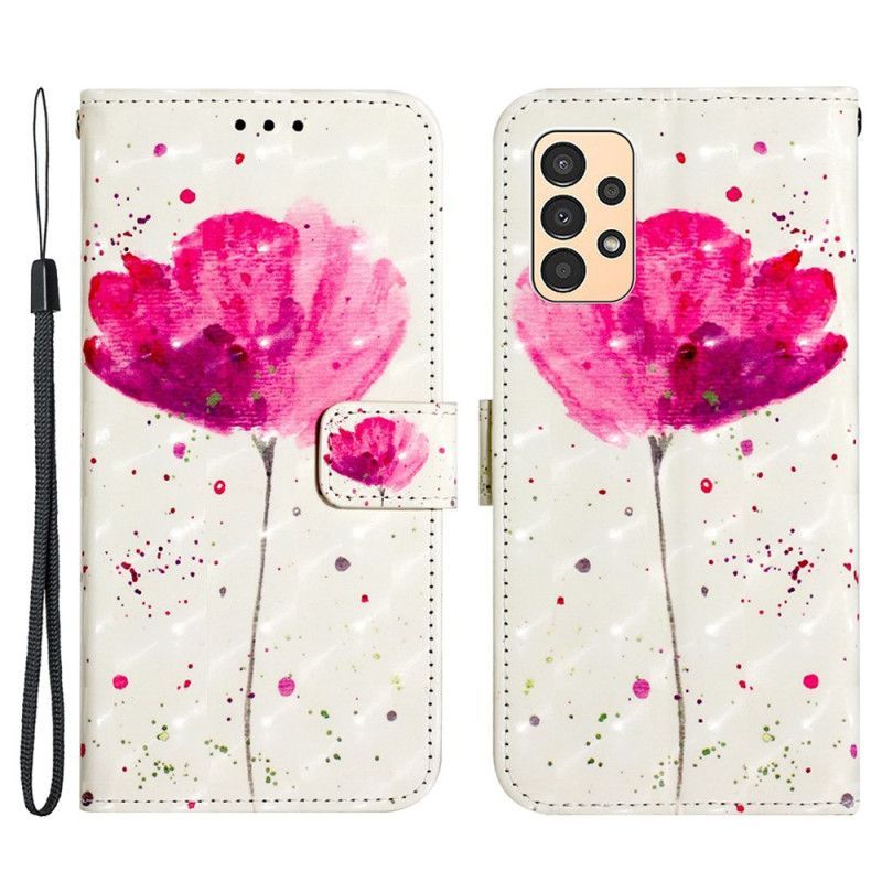 Kryty Na Mobil Kožené Pouzdro Na Samsung Galaxy A13 Na Lana Poppy Poppy