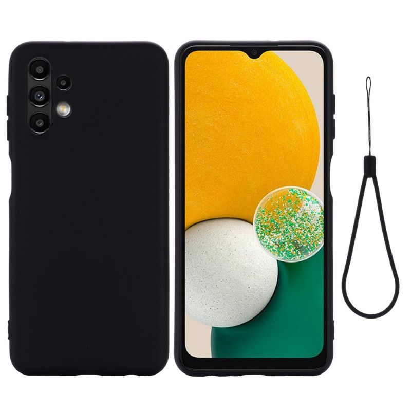 Kryty Na Mobil Na Samsung Galaxy A13 Tekutý Silikon Se Šňůrkou