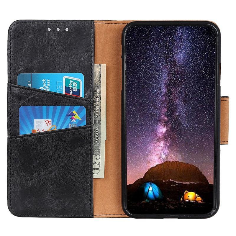 Kožené Pouzdro Na Poco X4 GT Dělená Kožená Magnetická Spona