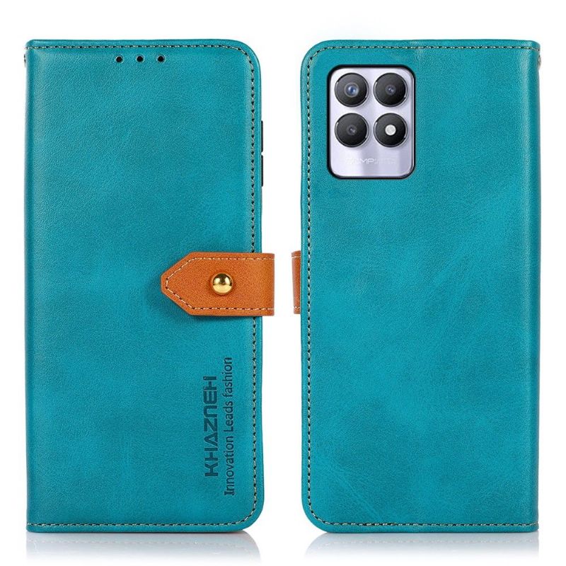 Flipové Pouzdro Na Realme 8i Khazneh Bicolor Umělá Kůže