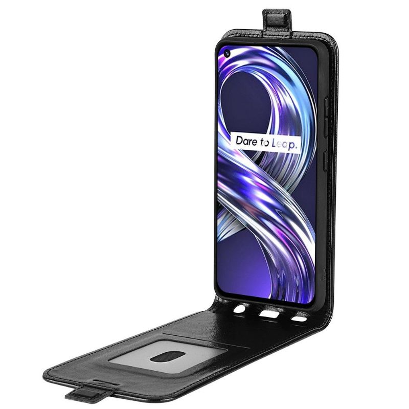 Flipové Pouzdro Na Realme 8i Kožené Pouzdro Vertikální Umělá Kůže