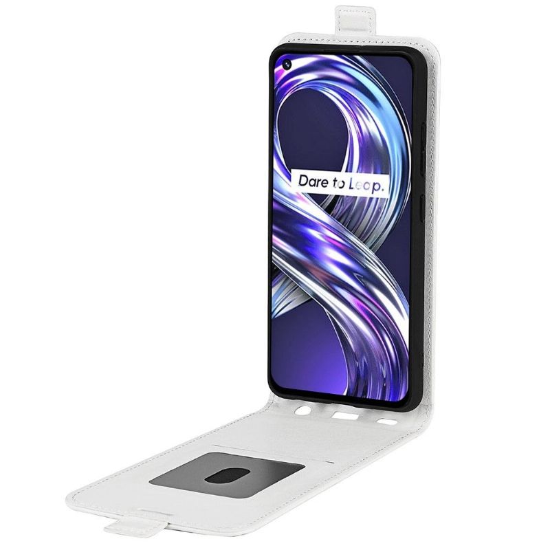 Flipové Pouzdro Na Realme 8i Kožené Pouzdro Vertikální Umělá Kůže