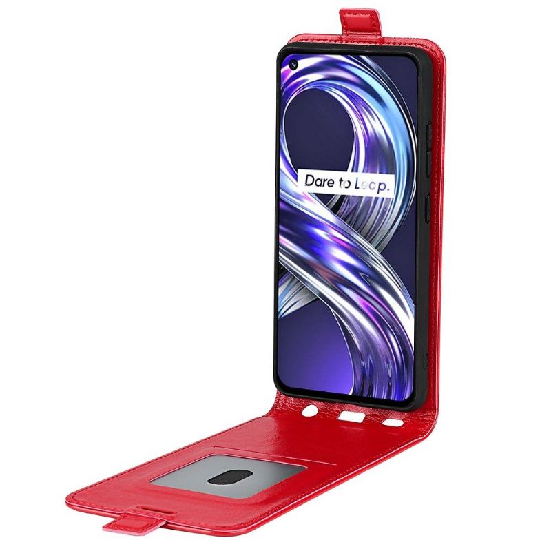Flipové Pouzdro Na Realme 8i Kožené Pouzdro Vertikální Umělá Kůže