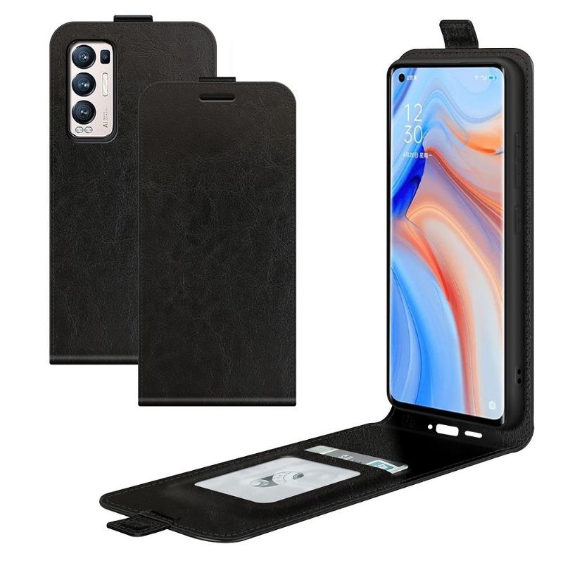 Flipové Pouzdro Na Oppo Find X3 Neo Kožené Pouzdro Vertikální Umělá Kůže