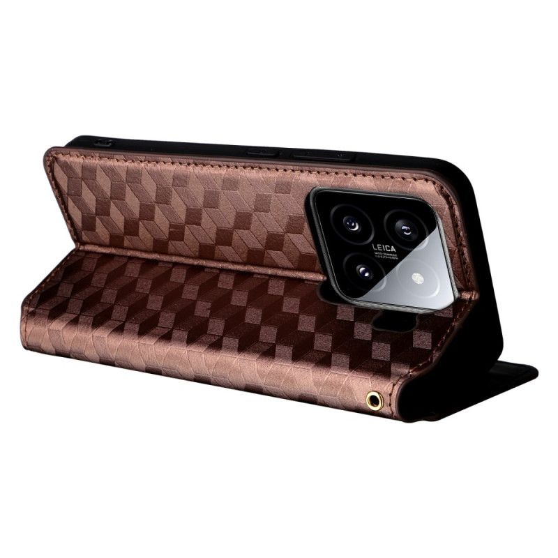 Kožené Pouzdro Folio Xiaomi 15 Pro 3d Vzor