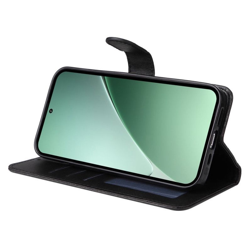 Kožený Kryt Xiaomi 15 Pro Efekt Obyčejné Kůže S Páskem