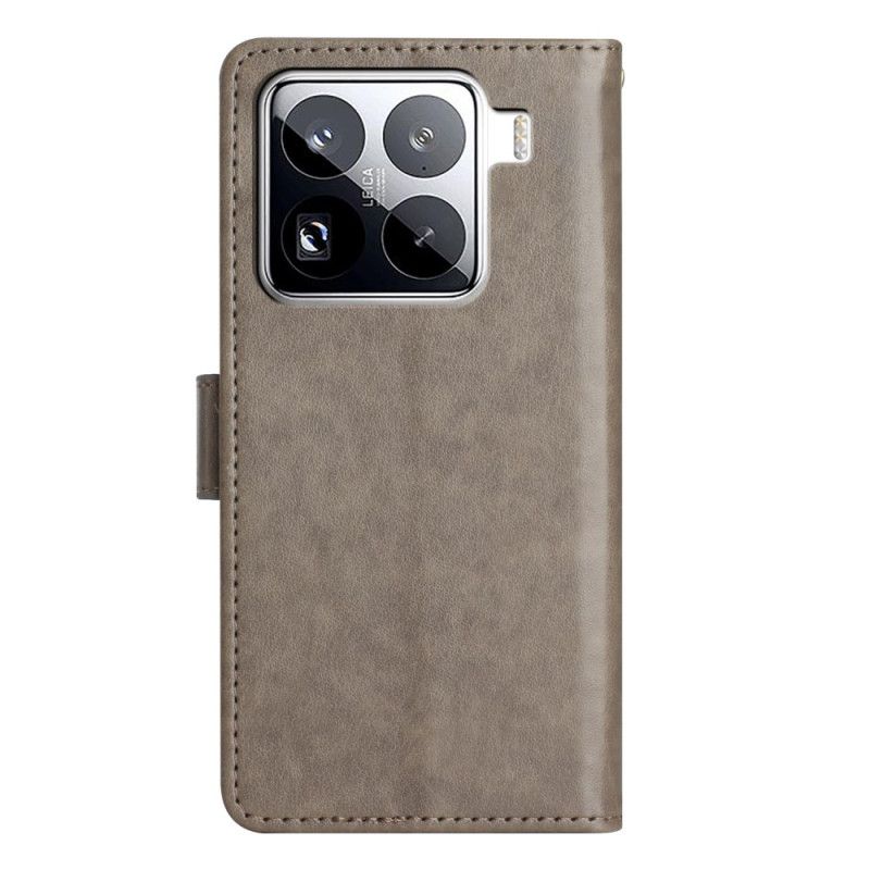 Kožený Kryt Xiaomi 15 Pro Květiny