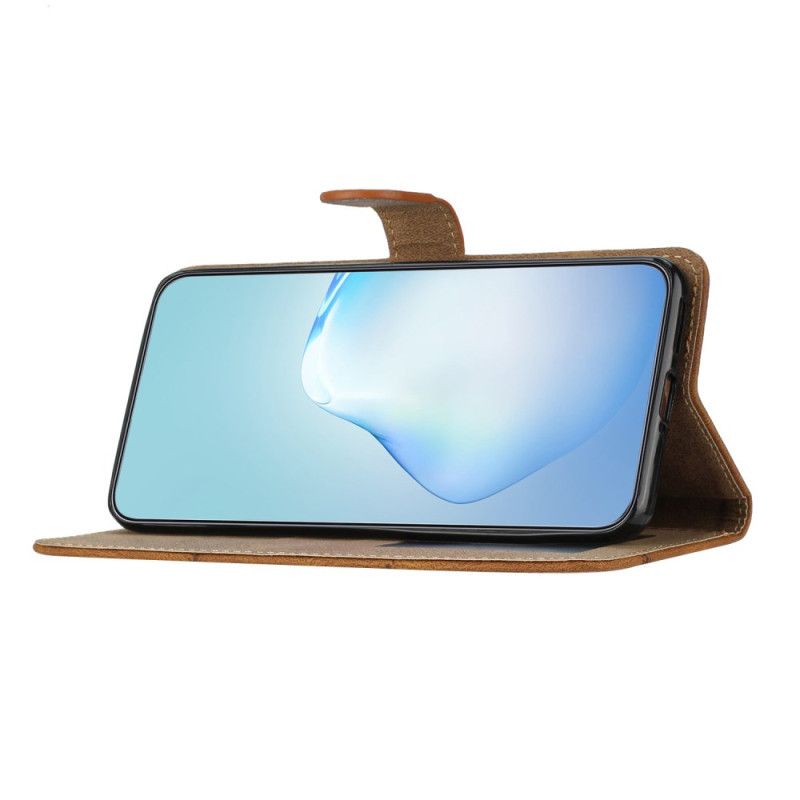 Kožený Kryt Xiaomi 15 Pro Linie A Pruhy S Páskem