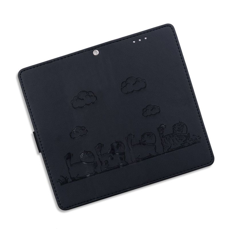 Kožený Kryt Xiaomi 15 Pro Rfid Blokování Kočičí Scény