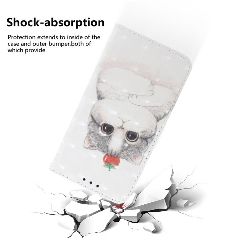 Kožený Kryt Xiaomi 15 Pro Řemínek S Roztomilým Kočičím Vzorem