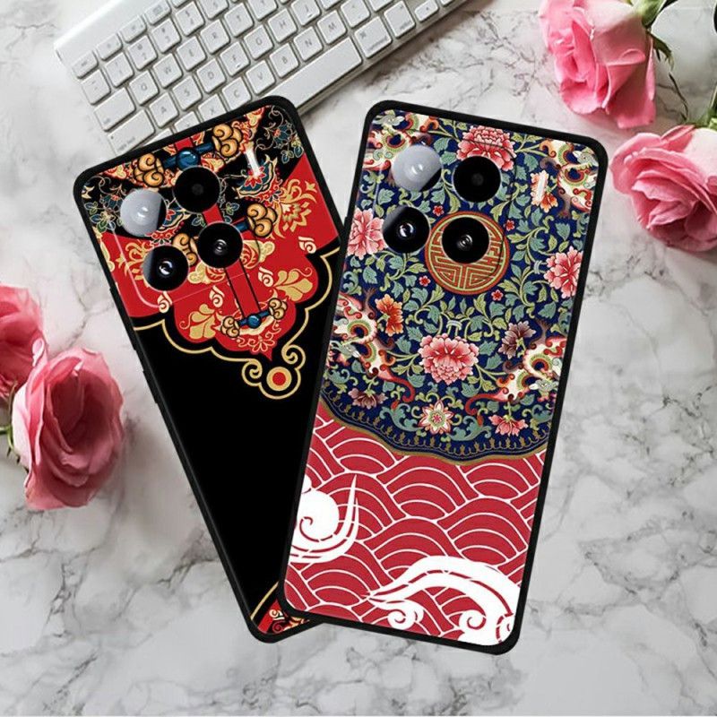 Kryt Xiaomi 15 Pro Květiny A Drak