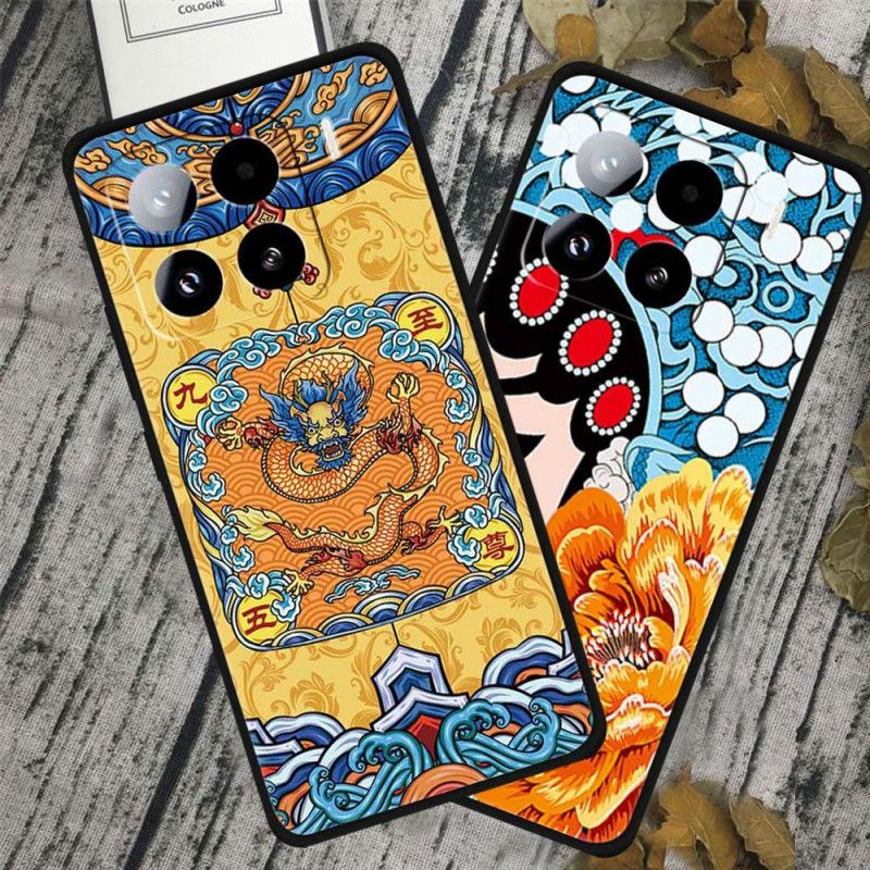 Kryt Xiaomi 15 Pro Květiny A Drak