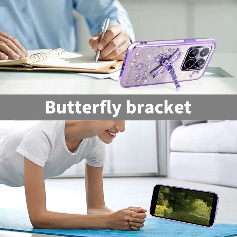 Kryt Xiaomi 15 Pro Stojan Kadem S Motivem Vážky