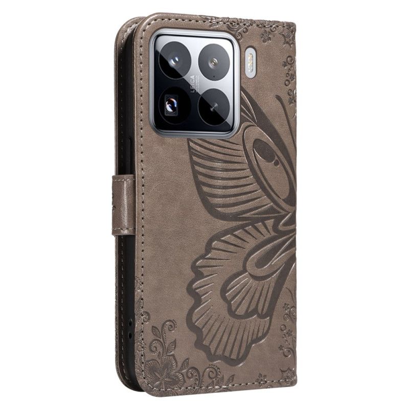 Peněženková Pouzdra Xiaomi 15 Pro Kryty Na Mobil Motýlí Vzor