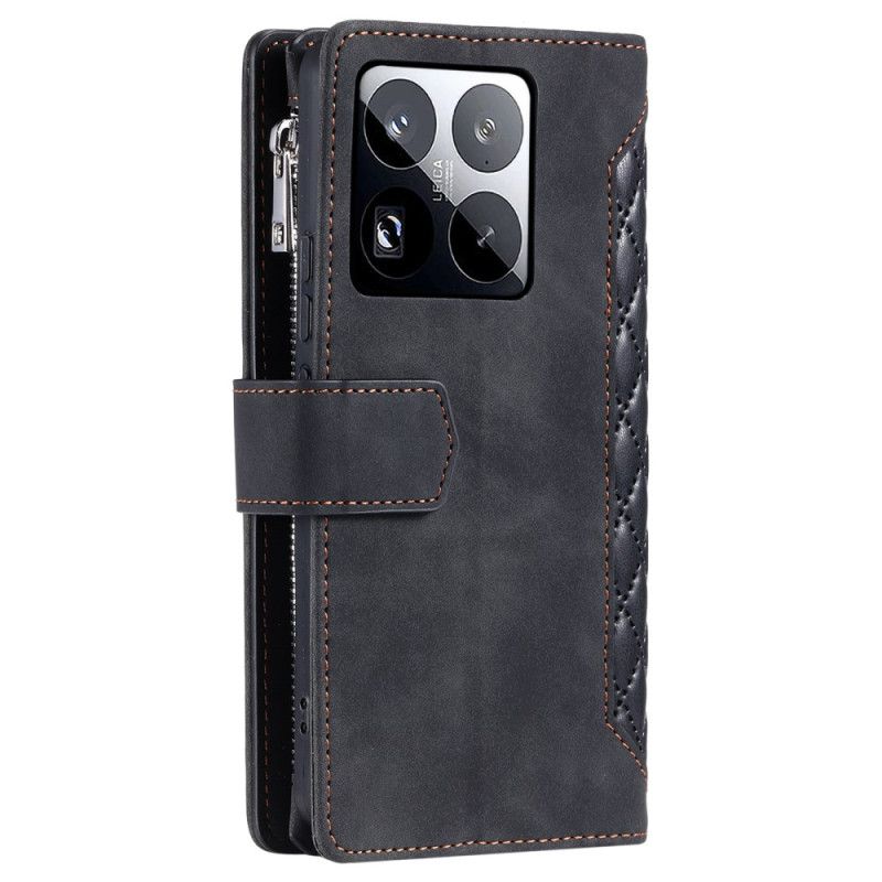 Peněženková Pouzdra Xiaomi 15 Pro Kryty Na Mobil Multifunkční Prošívaná Peněženka