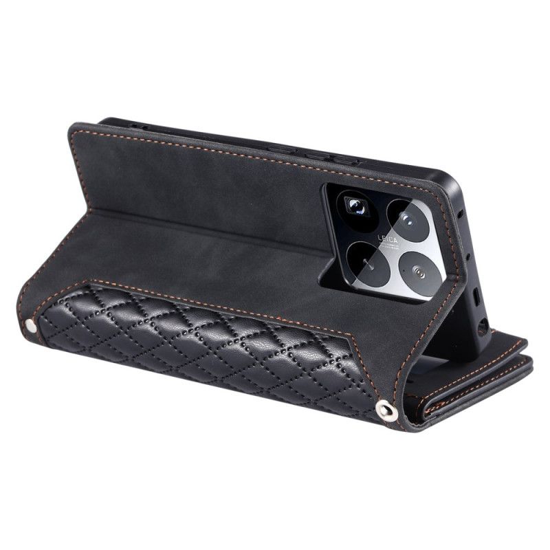 Peněženková Pouzdra Xiaomi 15 Pro Kryty Na Mobil Multifunkční Prošívaná Peněženka