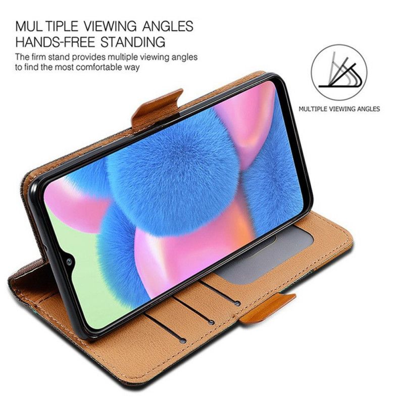 Kožený Kryt Na Poco X7 5g Dvoubarevný Design