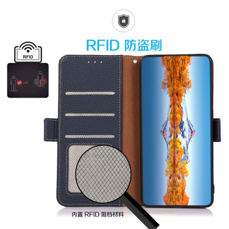 Kožený Kryt Poco X7 5g Kazneh Rfid Ochranná Kůže