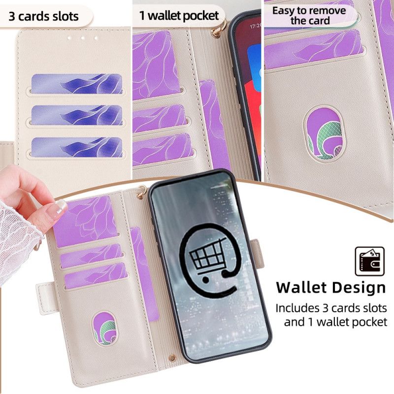 Kožený Kryt Poco X7 5g Zlatá Spona