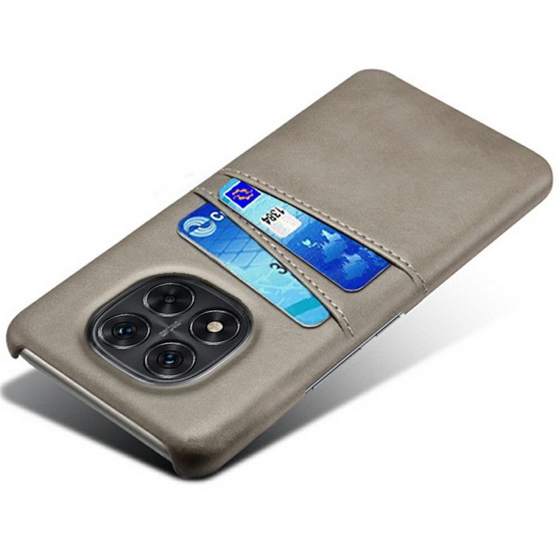 Kryt Poco X7 5g Dvojité Pouzdro Na Karty S Koženým Efektem