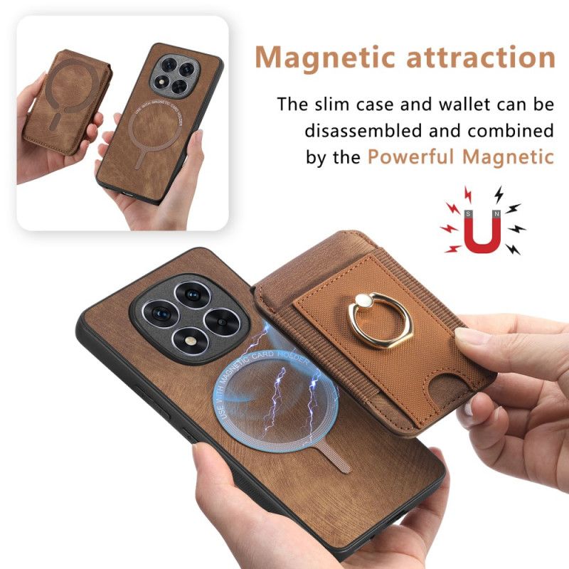 Kryt Poco X7 5g Magnetické Pouzdro Na Karty S Vertikální Klopou