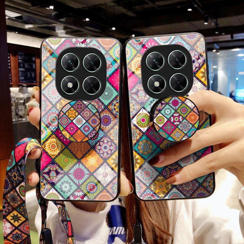 Kryt Poco X7 5g Patchworkový Držák Na Šňůrku A Prsten