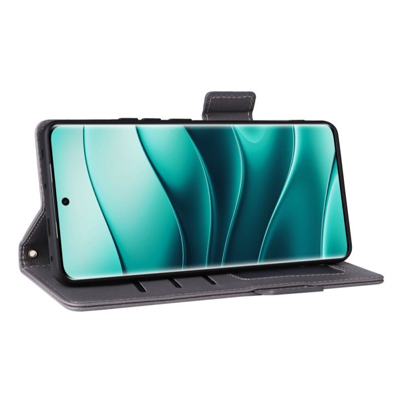 Peněženková Pouzdra Poco X7 5g Kryty Na Mobil Texturovaný Povrch S Páskem