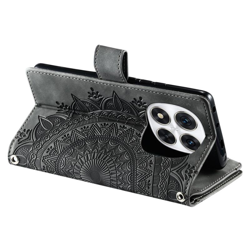 Pouzdro Poco X7 5g Peněženka S Efektem Mandaly A Semiše