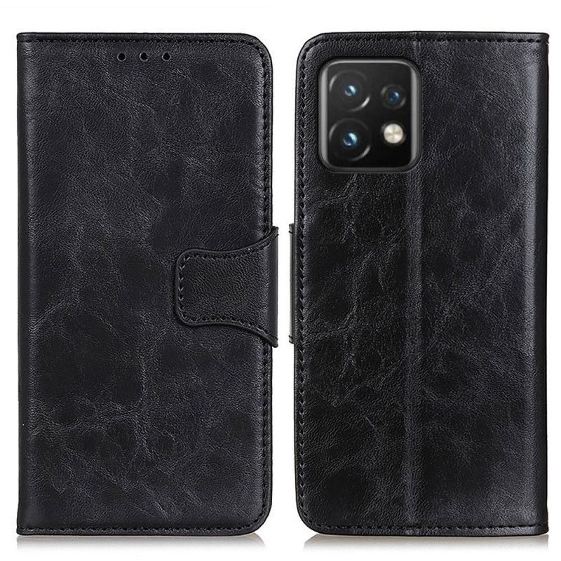 Kožené Pouzdro Na Motorola Edge 40 Pro Oboustranné Magnetické Zavírání