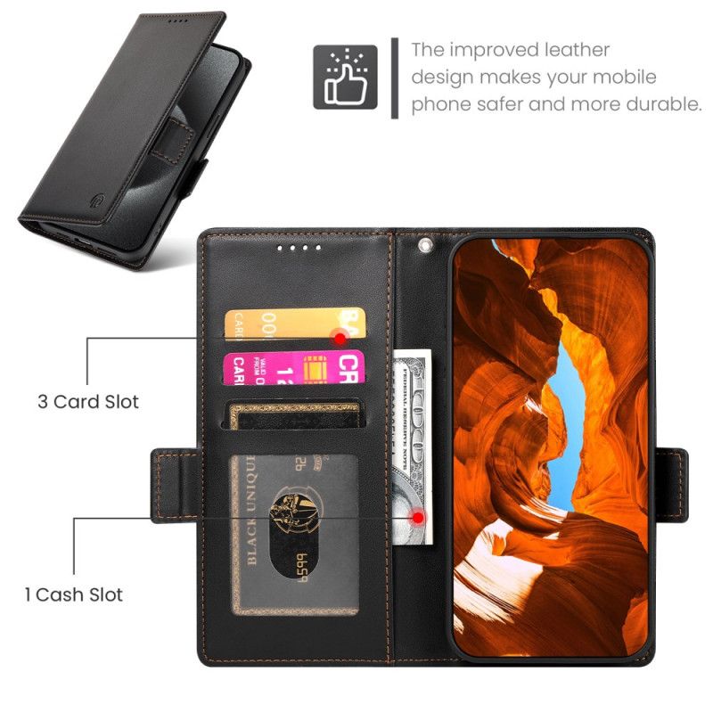 Kožené Pouzdro Folio Na Google Pixel 10a Dvojité Zapínání