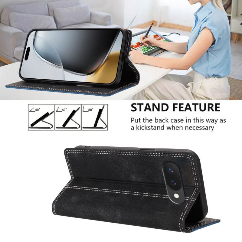 Kožené Pouzdro Google Pixel 10a Dvoubarevné Rfid Blokování