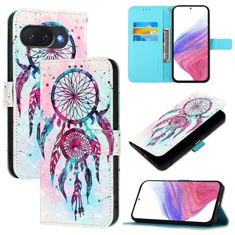 Kožený Kryt Google Pixel 10a Barevný Lapač Snů