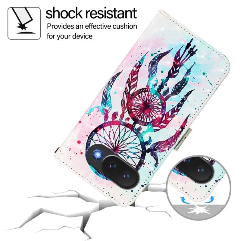 Kožený Kryt Google Pixel 10a Barevný Lapač Snů