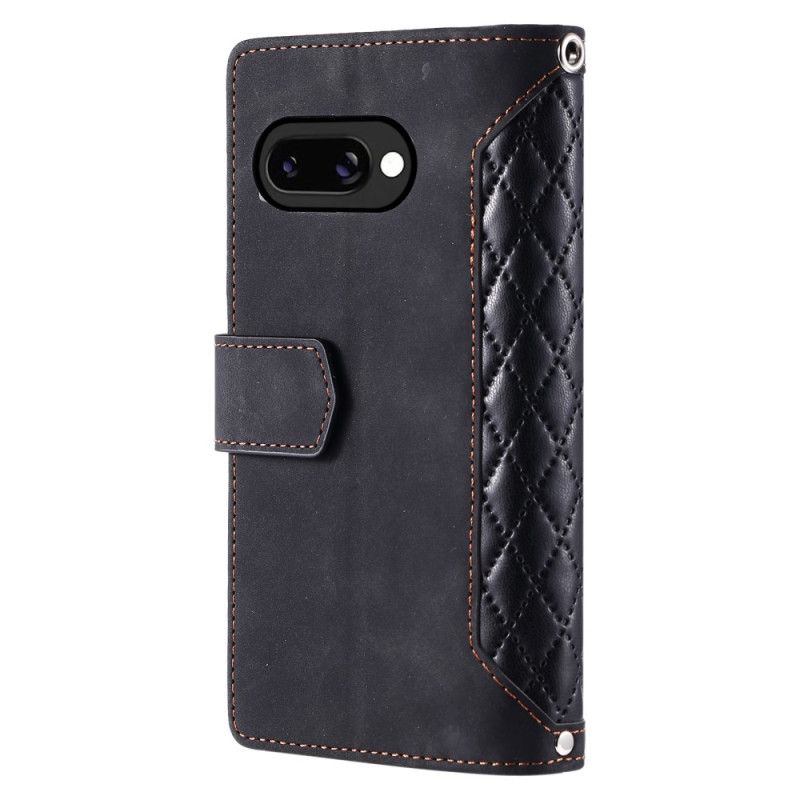 Kožený Kryt Google Pixel 10a Vintage Prošívaná