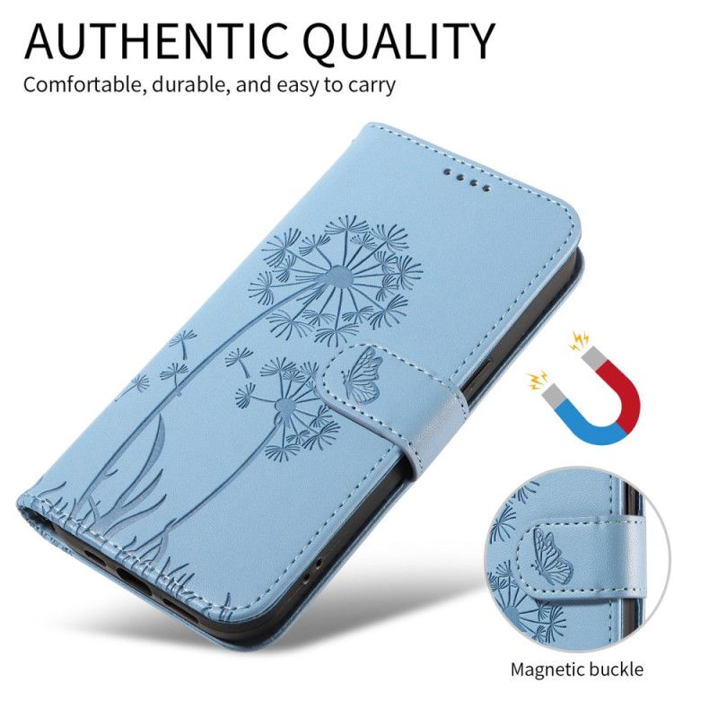 Kožený Kryt Google Pixel 10a Vzor Pampelišky