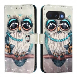 Kožený Kryt Google Pixel 10a Šedá Sova