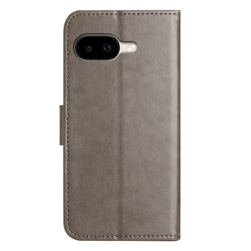 Kožený Kryt Na Google Pixel 10a Květinový Vzor