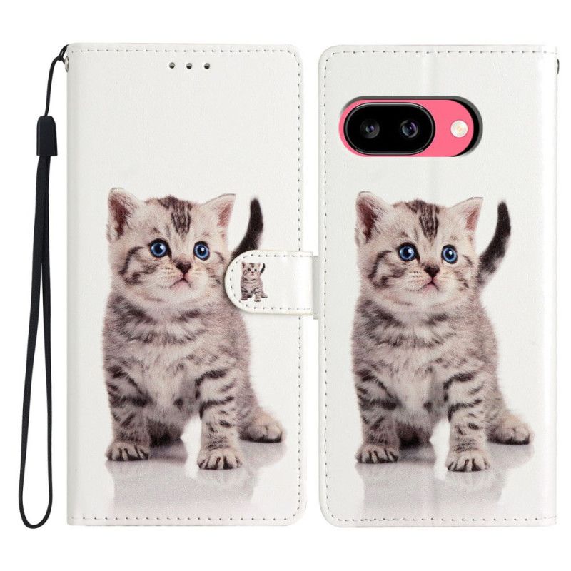 Kožený Kryt Na Google Pixel 10a Roztomilá Kočka